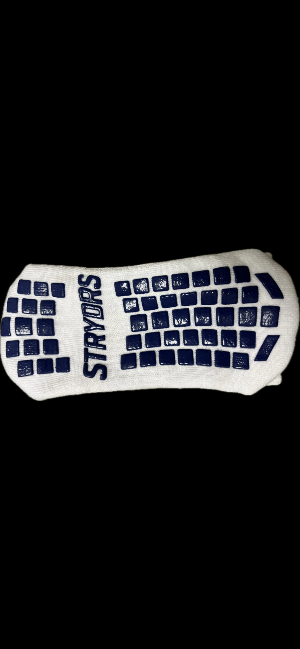 "Grip socks close-up showing grip pattern detail"